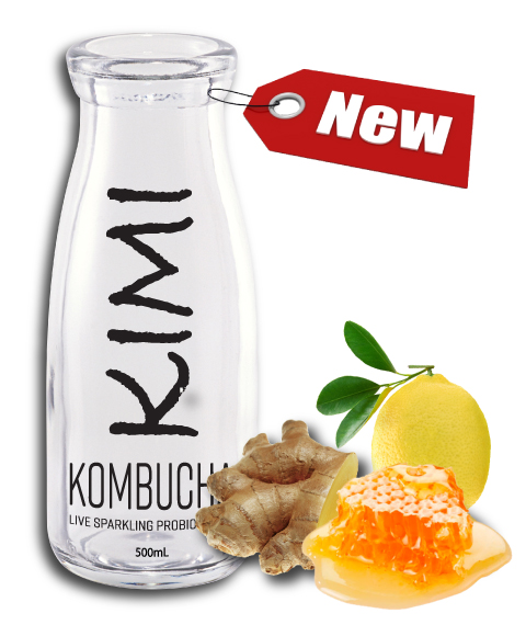 Kimikombucha honey ginger lemon